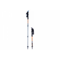 Paire de batons de randonnee lacal alu stick light orange