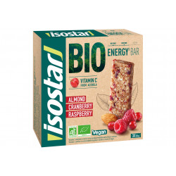 Isostar Energy Bar Bio - Amandes, cranberry et framboise Diététique Barres
