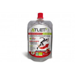 Atlet Compote énergétique Bio - Pomme et fraise Diététique Gels