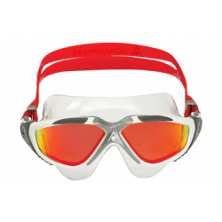 Lunettes de bain aquasphere vista blanc   verre rouge