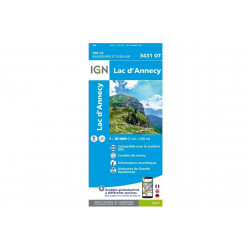 Carte IGN Lac d'Annecy 3431OT Cartes