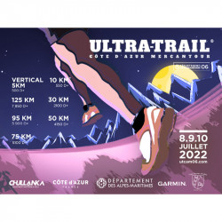 affiche officielle 2022 de l'Ultra Trail® Côte d’Azur MercantouR