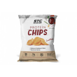 Chips proteinee stc nutrition 10 sachets de 25 g barbecue