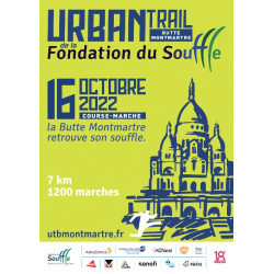 L’Urban Trail de la Fondation du Souffle - affiche édition 2022