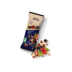 Baouw Mélange de fruits secs bio - Mûre sauvage - Noisette - Hibiscus Diététique Barres