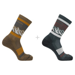 Salomon Out Alps Crew x2 Chaussettes
