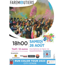affiche de la 6ème édition de la Run Color Tour à Faremoutiers