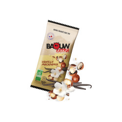 Baouw Barre énergétique bio Extra - Vanille - Macadamia