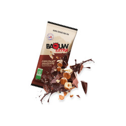 Baouw Barre énergétique bio Extra - Chocolat - Noisette