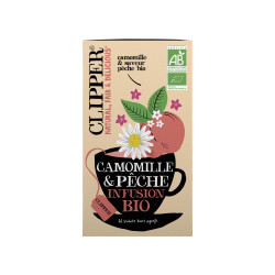 Clipper Infusion Camomille Pêche Bio