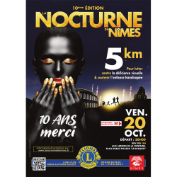 La Nocturne de Nîmes - affiche 10 de la 10ème édition 2023