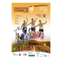 Marathon de Chablis - affiche édition 2023