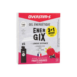 OVERSTIMS Étui Gels Endurance Energix Liquide 3+1 - Fruits rouges