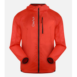 Veste coupe-vent et ultra-légère SKIN VESTE 4 H coloris rouge