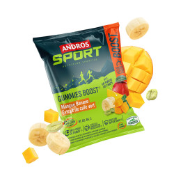 Andros Sport Gummies Boost Mangue Banane Café Vert