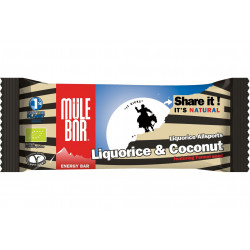 Mulebar Barre Energétique Liquorice Allsports - Réglisse/Noix de coco Diététique Barres