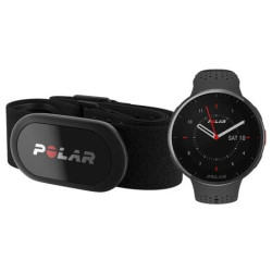 Montre gps polar pacer pro gris carbon   ceinture cardiaque h10