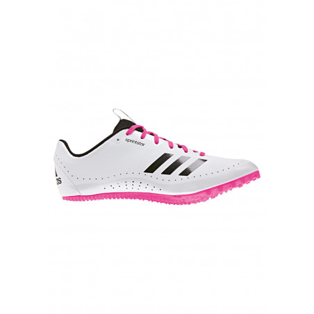 vignette-Adidas Sprintstar - Chaussures pointes pour Femme - Blanc vignette-Adidas Sprintstar - Chaussures pointes pour Femme - Blanc
